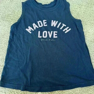 Spiritual gangster girls tank top navy blue extra small